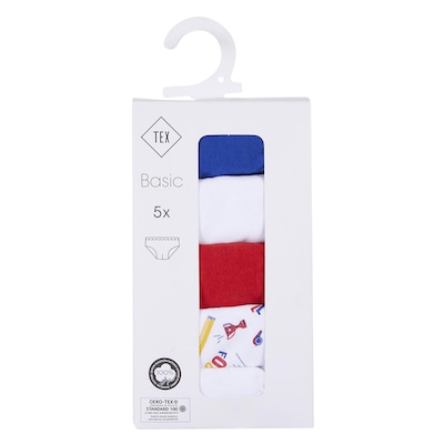 TEX Basic Fancy Briefs For Boy 4-5 Years 5 Pieces
