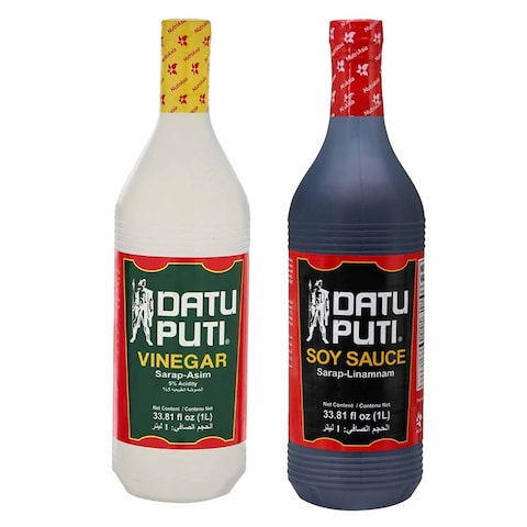 Datu Puti Vinegar 1L with Soy Sauce, 1L