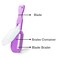 Fissman Fish Scaler - with Moon-Shaped Knife with Container