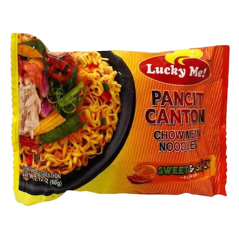 Lucky Me Pancit Canton Sweet And Spicy Noodles 60g
