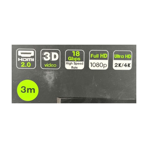 Iconz Hdmi 2.0 Cable - 4K - 3D - 3 Meter - Black