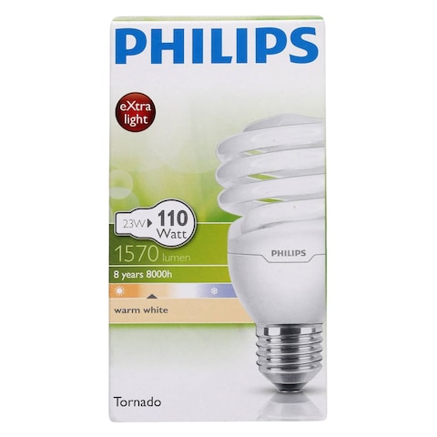 Philips Tornado Bulb 23W E27 Warm White