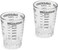 MIBRU Espresso Glass Measuring Cup Suitable For Preparing Espresso 60ml (Pack 2)