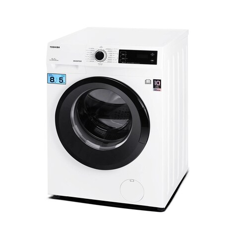 Toshiba Washer Dryer TWD-BK90S2B Washing 8KG Drying 5KG White (Plus Extra Supplier&#39;s Delivery Charge Outside Doha)