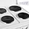 Super General 50x50 cm Freestanding 4 Hot Plate Electric Cooker, White, SGC5041BS
