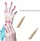 Anself 100Pcs Nail Art Wood Sticks Wooden Cuticle Remover Pusher Manicure Pedicure Tool Disposable