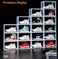 Lushh High quality Transparent Shoe Storage Organizer Box, Stackable, Foldable, Large Capacity Shoe Storage Box Stores Shoes Size up to UK 46, Side Open 6 Box  Set
