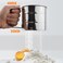 Generic-Stainless Steel Mesh Flour Sifter Mechanical Baking Icing Sugar Shaker Sieve Cup