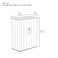 Shed Store And More  - Vertical Storage Shed - 53 Cubic Feet - 10 Years Limited Warranty