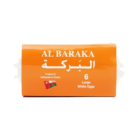 Al Baraka White Eggs Large 6 Pieces