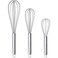 Stainless Steel Blender,ShowTop 3 Pack Manual Egg Blender Set for Whisking,Beating,Stirring Cooking 8-inch/10-inch/12-inch