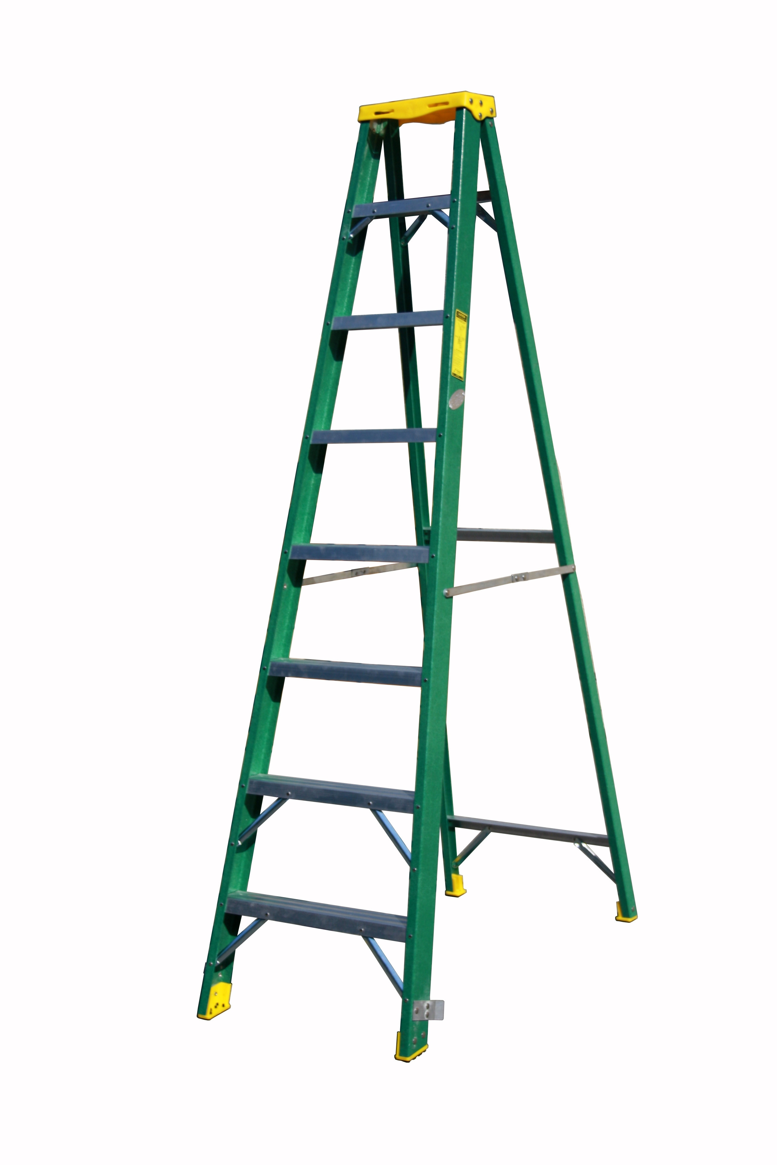 Buy Penguin - Fibreglass Single Sided Ladder-Plastic Top: Step 8, 2.3m ...