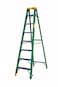 Penguin - Fibreglass Single Sided Ladder-Plastic Top: Step 8, 2.3m