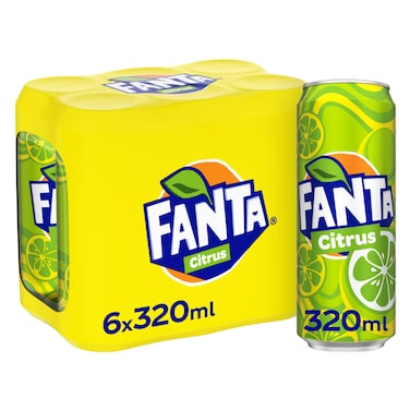 Fanta Citrus 320ml x6 cans