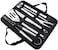 9-Piece BBQ Grill Tool Set Silver/Black