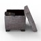 Eccentric Stool Cum End Table with Storage (Grey)