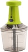 Royalford 1000 ml Push Chopper- RF11158 Compact Chopper With 6 Blades Suitable For Chopping Vegetables And Fruits Quick Manual Chopper Stainless Steel Blade Set For Fast And Food Grade And Bpa Free