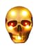 Halloween Skull with LED Lights 18x13.5cm