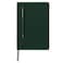 Soft Touch Hardcover Notebook and Pen Set | Pen attaches to Magnetic Front Cover | A5 Lined Ruled note book Journal with 160 Pages | College School Supplies Composition Book - GiftOlogy (Green)