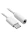 Generic Type C To 3.5mm Female Audio Jack Headphone Cable Adapter, White