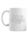 muGGyz Printed Ceramic Coffee Mug White