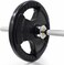 Sky Land Rubber Gym Weight Plate, Em-9264 - 15 Kgs (Black)