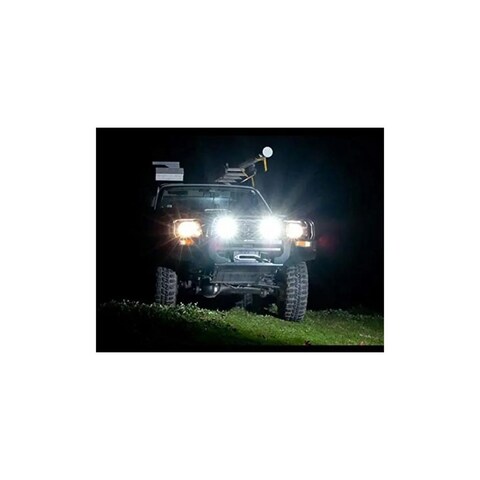 7 inches LED Spot Light, 51W Black Flood Beam LED Work Light Bar for Jeep, Truck, Car ATV SUV 4X4 Truck Driving Lamp, Waterproof, High Brightness LEDs with Aluminum Housing Material