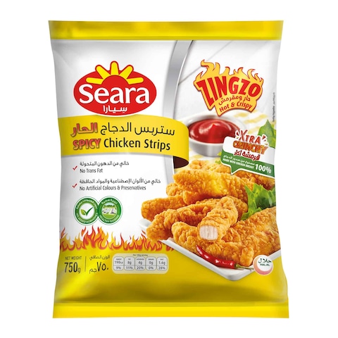 Buy Seara Zingzo Spicy Chicken Strips 750g in Saudi Arabia