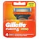 Gillette Fusion Power 5 Razor Blades Multicolour 4 Blades