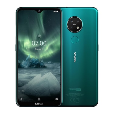 نوكيا 7.2 ثنائي الشريحة – 6.3 بوصة، 128 جيجابايت، 6 جيجابايت رام، شبكة الجيل الرابع – أخضر