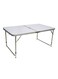 Generic Foldable Table White/Silver 120X70cm