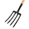 Tramontina Since 1911, Made In Brazil 4 Teeth Digging Fork With 71Cm Wood Handle