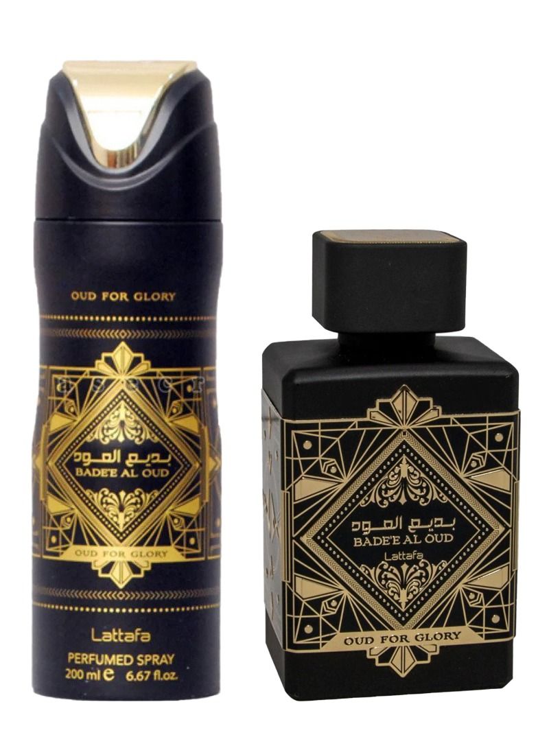 Lattafa Badee Al Oud Gift Set EDP, 100ml