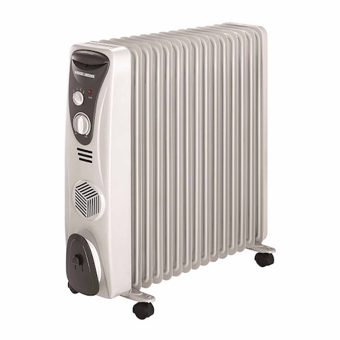 Black+Decker Oil Radiator Heater 13 Fins - 2500 Watt - Black - OR013FD