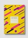 Lowha Spiral Notebook With 60 Sheets And Hard Paper Covers With Colored Shapes Design, For Jotting Notes And Reminders, For Work, University, School