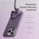 elago Liquid Silicone for iPhone 15 PRO case cover Full Body Protection, Shockproof, Slim, Anti-Scratch Soft Microfiber Lining - Deep Lavender