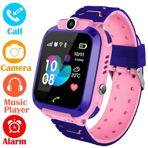 Generic Amerteer Kids Smart Watch Phone, Kids Lbs Tracker Watch With Sos Anti-Lost Alarm Sim Card Slot Touch Screen Smartwatch For 3-12 Year Old Children Girls Boys (Pink)