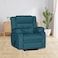 In House Velvet Rocking Recliner Chair - Dark Turquoise - NZ30