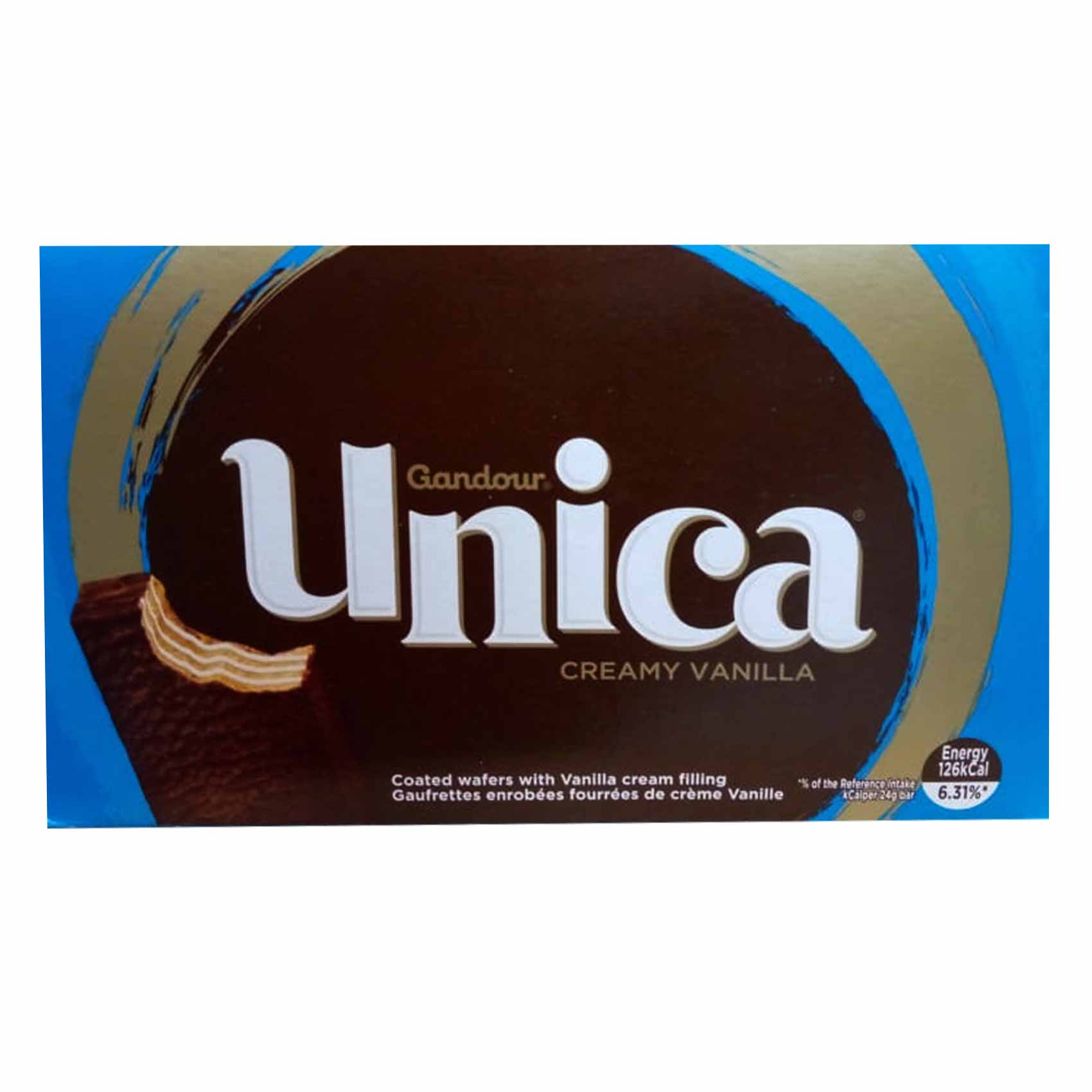 Gandour Unica Creamy Vanilla Wafer 24GR X Pack Of 24