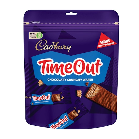 Cadbury Timeout Chocolaty Crunch Wafer Sharing Pack, 247.2g
