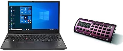 Lenovo 2021 Latest ThinkPad E15 Gen 2 Laptop 15.6&quot; FHD Anti Glare Display Core i7-1165G7 Upto 4.7GHz, 32GB, 2TB, SSD Nvidia MX450 2GB Graphics Fingerprint Eng-Arb Key WIN10 Pro, Black, HP Calculator