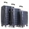 Para John Pjtr3149 Bricks 3 Pcs Trolley Luggage Set, Navy