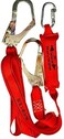 BE SAFE-MOUNTAINEER 2  FULL BODY HARNESS WITH BACK SUPPORT AND IMPACT INDICATOR + DOUBLE LANYARD WITH 2 FORGED HOOKS AND SHOCK ABSORBER BESAFE