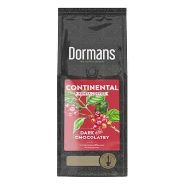 Dormans Continental Dark Chocolatey Dark Roast Medium Grind Coffee 375g