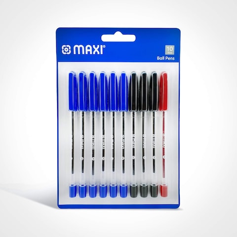 Maxi Ballpoint Pen Multicolour 10 PCS