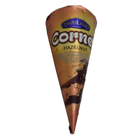 Dairyland Cornets Hazelnut Chocolate And Nuts Ice Cream Cone 100ml