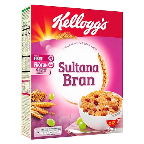 Kellogg&#39;s Sultana Bran with Raisins Cereal 500g