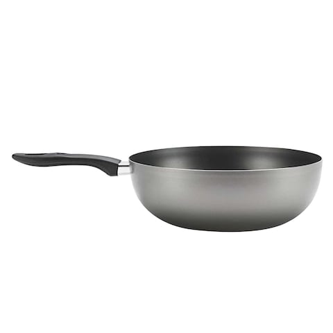 Brinox Aluminum Chilli Line Wok 4.10L 28Cm Silver
