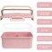 Eazy Kids Wheat Straw Leakproof Eco-Friendly Bento Lunch Box - Pink (1500ml)