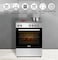 Nobel 60 x 60 Electric Cooker, 4 Hot Plate &amp; Electric Oven, 6 Knob Control, Auto Ignition, Stainless Steel Lid, Inner Light, 59.8 x 56.7 x 85.3 cm, Made In Turkey NGC6400 Inox